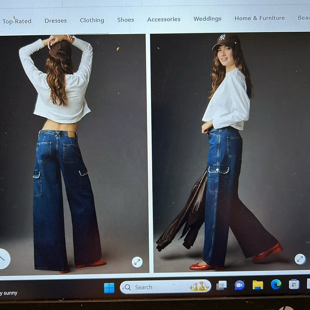Seventy + Mochi Frankie High-Rise Wide-Leg Jeans Anthropologie (London) NWOT